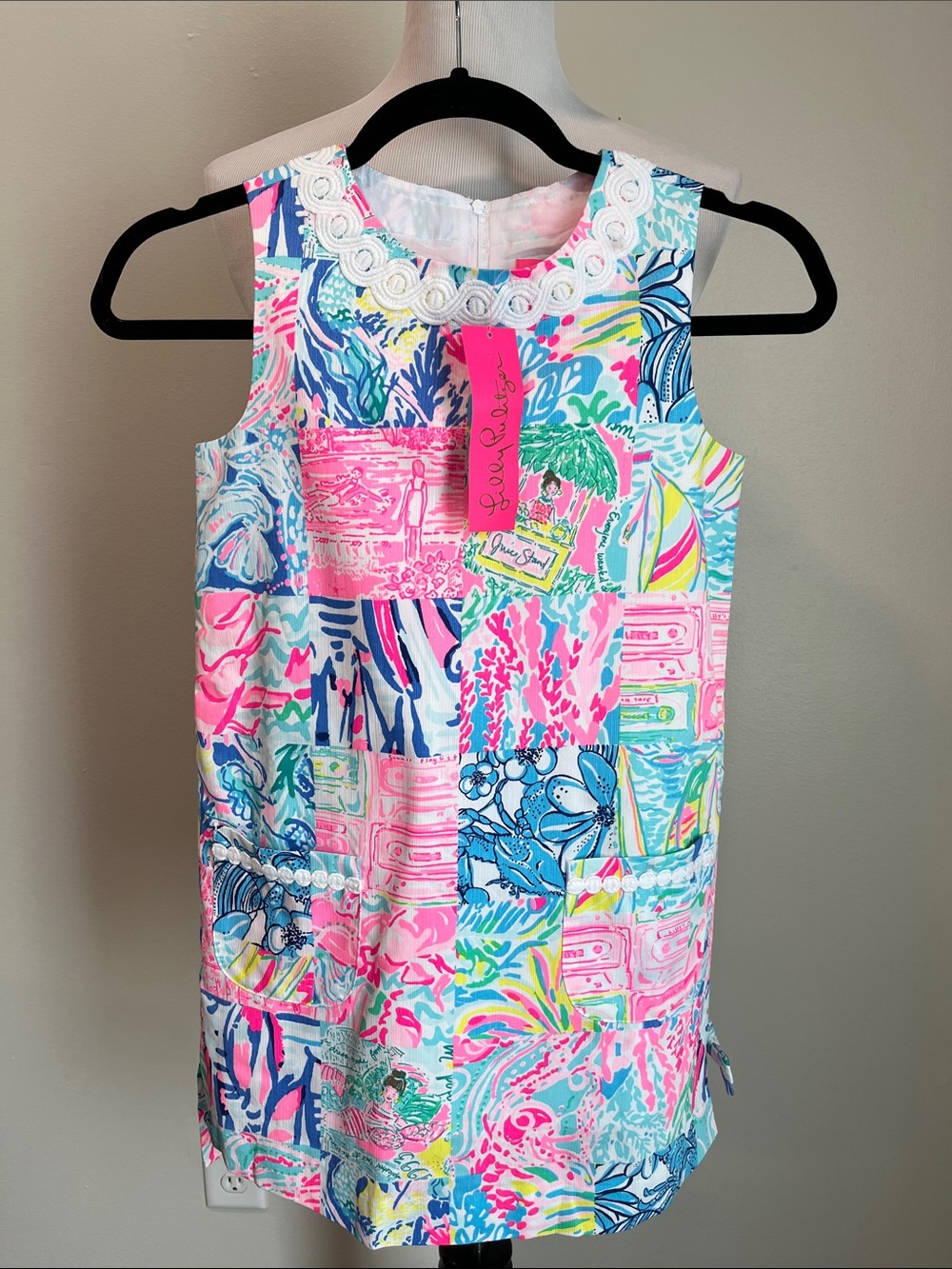 Lilly Pulitzer Girls' Multicolor Patchwork Tank Dress - Retail $58